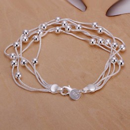 GNIMEGIL Wholesale 925 Stamped Silver Set Beads Necklace Bracelet Bridal Wedding Jewellery Set Joyas De Plata Best Jewelry Sets