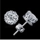 H:HYDE Brand Design New hot Fashion Popular Luxury Crystal Zircon Stud Earrings Elegant earrings jewelry for women 2017