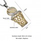 HIP Hop Iced Out Bling Full Rhinestone Men Basketball Pendants Necklaces Gold Stainless Steel Sports Necklace for Men Jewelry