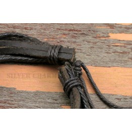 HOT Leather Bracelets & Bangles for Men and Women Black and Brown Braided Rope Fashion Man Jewelry 2pcs PI0246