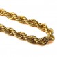 Hip Hop Jewelry Gifts Women Men 0.6cm/0.9cm Wide Night Bar Club Metal Braid Twisted Chains  Golden Bling Charm Necklaces