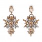 Hot Colorful Flower Big Brand Design Luxury Rhinestone Starburst Pendant Crystal Gem Statement Earrings Jewelry