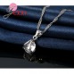 Hot Sale 925 Sterling V Shape Pendant Necklace Cubic Zirconia Drop Earrings for Women Brincos Bridal Party Jewelry Accessories