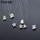 Invisible Transparent Zircon Choker Necklace Women 2017 Fashion Jewelry Cute Gift Star Triangle Water Drop Design