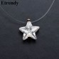 Invisible Transparent Zircon Choker Necklace Women 2017 Fashion Jewelry Cute Gift Star Triangle Water Drop Design