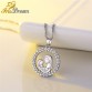 IrisDream Gold Silver Pendant Necklace for Women Girl Party Statement Pendants Necklaces 925 Silver Jewelry Mother's Day Gift