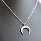 JOOLIM Jewelry Wholesale/2017 Simple Gold-Color Crescent Moon Pendant Necklace Fashion Jewelry Design Jewelry