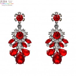 JUJIA wholesale New 2017 Trend fashion crystal earring vintage design party girl statement Earrings for women jewelry