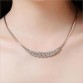 Kuziduocai 2017 New ! Fashion Fine Jewelry Metal Intertwined Rhinestones Snake Chain Elegant Necklaces & Pendants For Women N-59