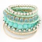 LEMOER Designer Bohemian Candy Color Multilayer Beads Bracelet Bangles jewelry for women 2017 gift pulseras mujer wrist band