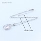 L&B Australia Crystal Water Drop silver 925 Jewelry Sets For Women Bracelet/Earrings/Necklace/Pendant/Rings 