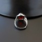 Luxury Garnet Ring 925 Silver Bague Femme Pure joyas de plata Red Stone S925 Sterling Silver Rings for Women Jewelry R157