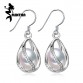 MINTHA Pearl earring,long 925 Sterling Silver earrings,wedding Birthday gift pearl Jewelry Women vintage stud earring for love