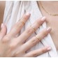 Mini gold silver color finger rings fashion celebrity designer jewelry for women girls 2017 bagues phalange femme 4 pcs/lot