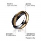Modyle Classic 3 Rounds Ring Sets For Women Stainless Steel Wedding Engagement Female Finger Jewelry