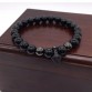 NAIQUBE 2017 New Fashion Design Pave CZ Anchor Charm Bracelets &8MM Stone Beads Men Bracelets Jewelry Gift For Men 