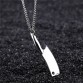 NEWBUY 2017 Fashion Men Knife Shape Pendant Necklace Stainless Steel Link Chain Vintage Design Statement Punk Jewelry 4 Colors