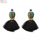 New 2017  hot sell Trend fashion red rope tassel earring vintage design party girl statement Earrings for women jewelry
