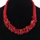 New Bohemia Statement Choker Fashion Charms 100% Natural Coral Stone Gem Collar Necklaces&Pendants Women Fine Jewelry