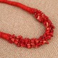 New Bohemia Statement Choker Fashion Charms 100% Natural Coral Stone Gem Collar Necklaces&Pendants Women Fine Jewelry