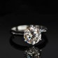 New Design Women Engagement Jewelry 925 sterling Silver 7mm 5A Crystal Zircon 5A Zircon stone Female Wedding Finger Rings