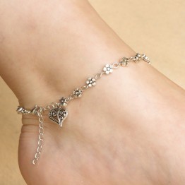 New Design Women Silver Bead Chain Anklet Ankle Bracelet Barefoot Sandal Beach Feet free shipping!