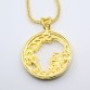 New Fashion Round Crystal Africa Map pendant Hip hop Necklace Jewelry Bling Bling Iced Out N624