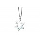 New Men Necklace Stainless Steel Gold/Silver Color Hollow Hexagram Necklace Male Jewelry