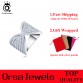 ORSA JEWELS 2017 Bow Design Brilliant AAA Austrian CZ Silver Color Rings for Women Wedding Party Ring Lead & Nickel Free OR90