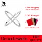 ORSA JEWELS 2017 Newest Design Infinity Ring with 36 Pieces Micro Paved CZ Fashion Women Silver Color Rings Wholesale OR66