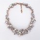 PPG&PGG 2017 New Design Pink Rhinestone Fashion Women Bijoux Crystal Choker Statement Necklaces Lady Party Jewelry