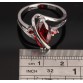 Red Garnet Fine Fashion 925 Sterling Silver Party Jewelry For Women Size 6 7 8 9 S0664