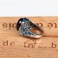 Red Zircon Stone Garnet Ring 925 Sterling Silver anillos Punk Wedding S925 Thai Silver Rings for Women folk-custom Jewelry