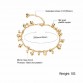 Romantic Heart Design Woman Jewelry Anklets Luxury Gold Color Cubic Zirconia Women Ankle Bracelet pulseras tobilleras,JM736
