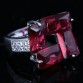 Rosarot Puchsia Red Garnet 925 Sterling Silver Overlay Women's Fashion Jewelry Rings Size 6 7 8 9 S1678