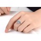 Silver Rings 2017 New Fashion Shiny Zircon Design 925 Sterling Silver Adjustable Ring for Women Wholesale Jewelry Christmas Gift