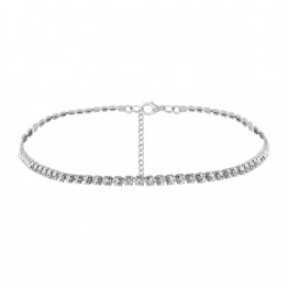 Simple Design Crystal Beads Choker necklace women Statement necklace Sparkly Rhinestone chocker wedding jewellery