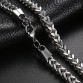 Stainless Steel Link Necklace Men 18-30 inch 3-6MM Colar Masculino Cuba Male Long Curb Double Chain Necklaces Party Anniversary