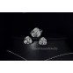 ThreeGraces New Fashion 925 Sterling Silver Jewelry Sets Cubic Zirconia Knot Earrings Necklace And Ring Set For Women JS124