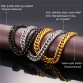 U7 Miami Cuban Chains For Men Hip Hop Jewelry Wholesale Gold Color Thick Stainless Steel Long Big Chunky Necklace Gift N453
