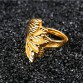 VOGEM Feather Rings For Women 18 K Plating Gold Petal Infinity Wing Ring Adjustable Jewelry Mother Wife Birthday Present