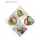 Vintage Jewelry Anitque Gold-Color Multi Color Oval Green Adjustable Luxury Statement Rings For Women 2017 New Design