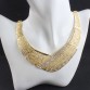 Weibang Gold Color Hollow Jewelry Sets Women Necklace Stud Earrings Set Egyptian Style Jewelry Metallic Set Wholesale