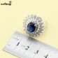 XUTAAYI Blue Cubic Zirconia AAA Quality 925 Silver Jewelry Sets For Women Classy Wedding Necklace/Rings/Earrings/Bracelet
