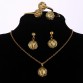 ZOSHI Dubai Gold Color Ball Jewelry Set Pendant Necklace Cuff Bracelet Bangle Earrings African Beads Jewelry Sets For Women