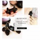 eManco stud earrings women black vintage crystal flower earring jewelry 2017 trending statement jewellery for women